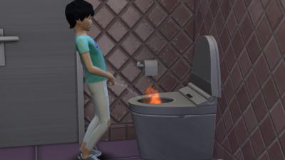 Steaming New ‘Sims 4’ Update Allows You To Light The Toot On Fire With Your Piss