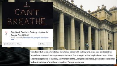 The Age Apologises For Article Claiming Protesters Were Planning To Spit On Officers