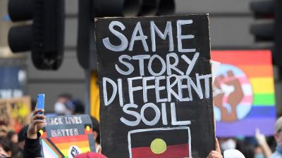 Crowds Gather In Capital Cities As Aussies Rally In Support Of Black Lives Matter