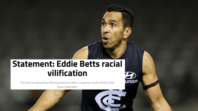 Essendon Footy Club Issues Apology To Carlton Legend Eddie Betts After Racist Abuse From A Fan