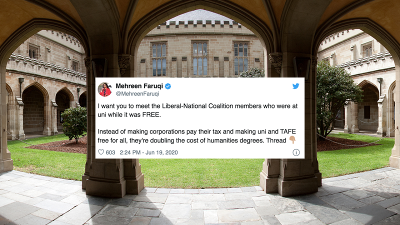 A Greens Senator Just Outed Every LNP MP Who Got Free Uni To Expose HECS Hike Hypocrisy