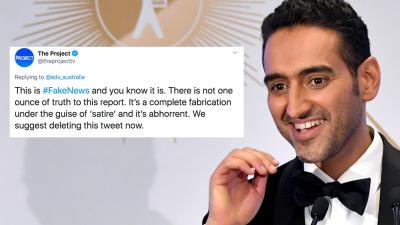 ‘The Project’ Is Absolutely Fuming After Folks Mistook A Racist & Fake Waleed Aly Article As Fact