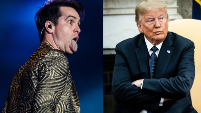 Brendon Urie Dragged Trump’s Cheeto Ass For Dropping A Panic! Tune At His Rally For Deadshits