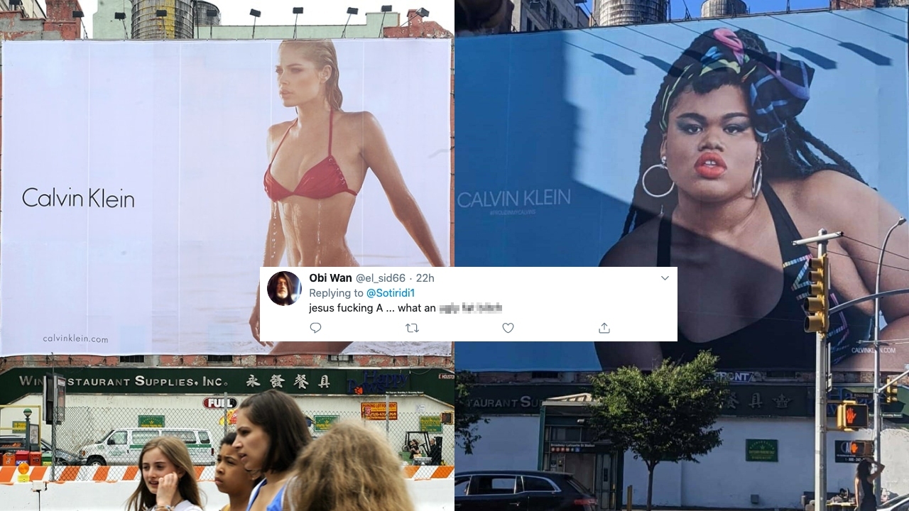 Jari Jones Gets Hate For Calvin Klein Billboard In New York