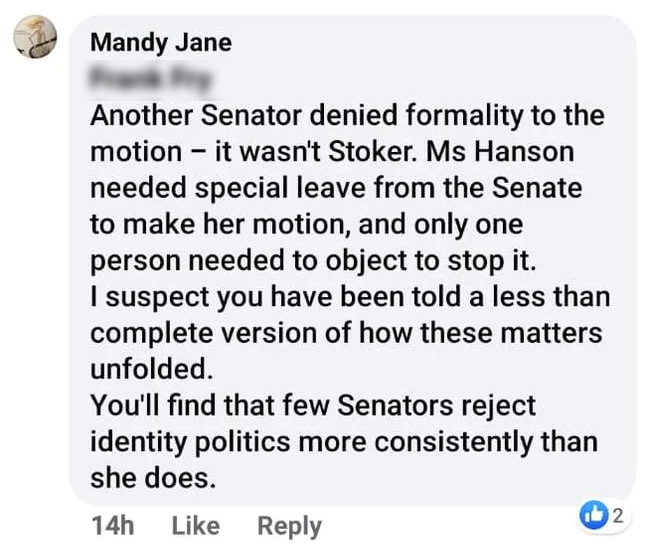 Congratulations To Senator Amanda Stoker, Who Used An Alt Account To Become Her Own Reply Guy