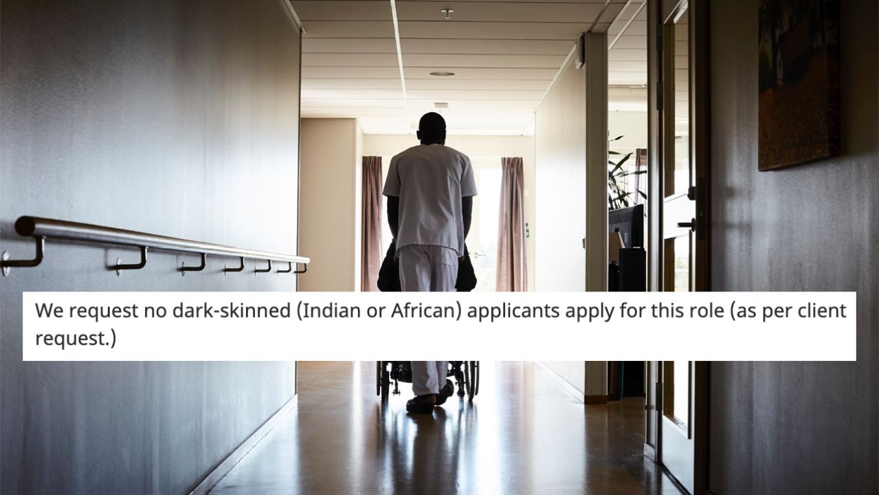 A Disability Care Provider Has Apologised For Telling “Dark-Skinned” People Not To Apply