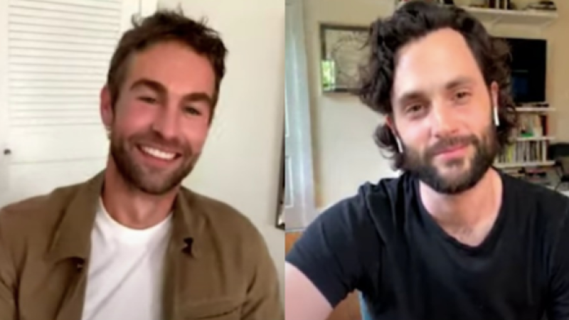 Chace Crawford & Penn Badgley Had A ‘Gossip Girl’ Reunion & Spilled Some Upper East Side Tea