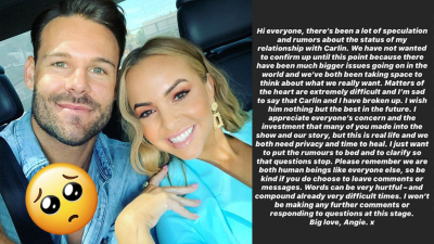 WELPITY WELP: Angie Kent Just Confirmed She & Carlin Sterritt Have Split Post-‘Bachie’