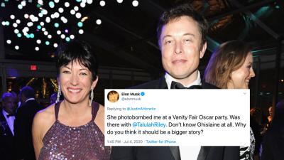 Elon Musk Says Ghislaine Maxwell “Photobombed” Him & Denies Knowing Her After Pic Resurfaces