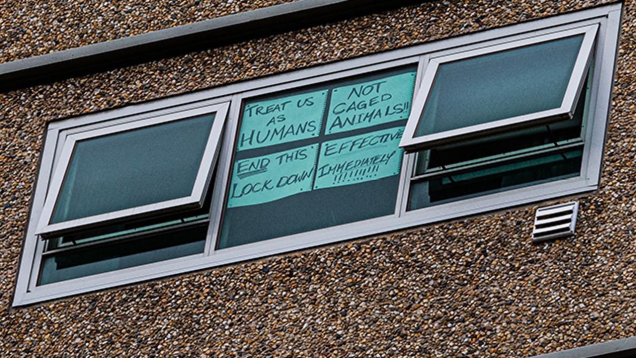 Residents In Melbourne’s Housing Towers Are Crying For Help Through Messages In Their Windows