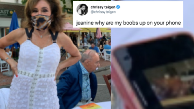 Chrissy Teigen Absolutely Roasted A Fox News Anchor For Not-So-Subtly Lurking Her Tits