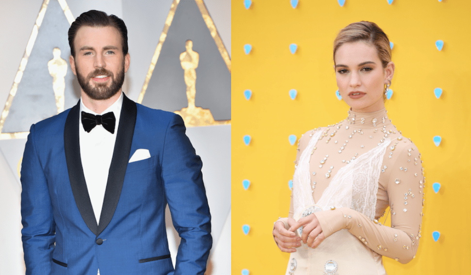 Chris Evans and Lily James spark dating rumours.