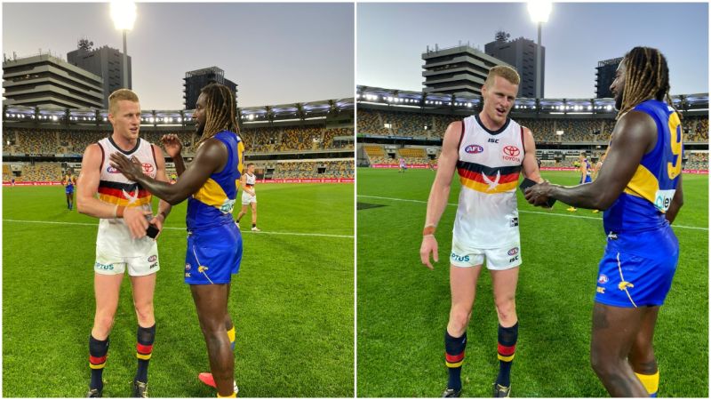 Nic Naitanui Just Gave Reilly O’Brien A New Phone To Prevent Another Awkward Twitter Mishap