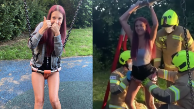 Spare A Thought For This Teen Who Got Stuck In A Bébé Swing While Filming A TikTok