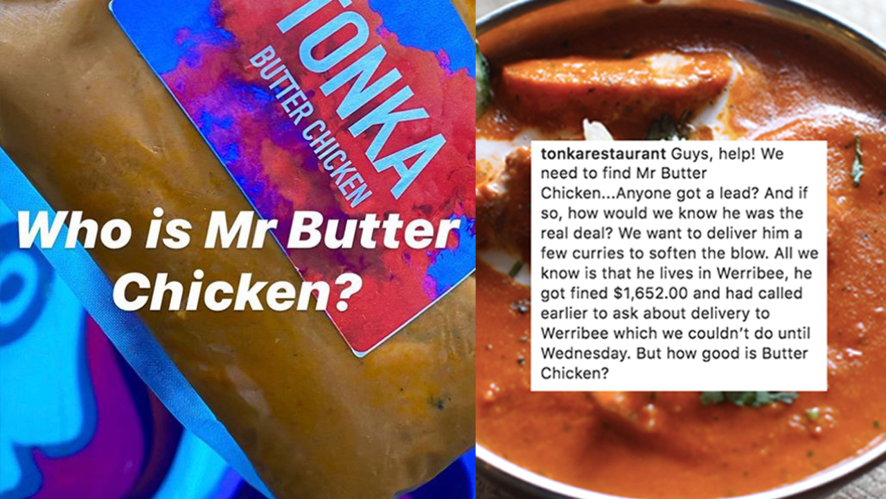 Melb Restaurant Now In Search Of Man Who Was Fined For Driving 30km To Buy Its Butter Chicken