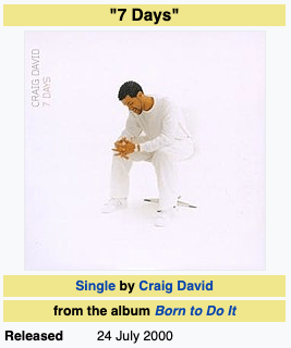 Happy 20th To Craig David’s 7 Days, The Song About Fucking For Half A Week & Getting Tired