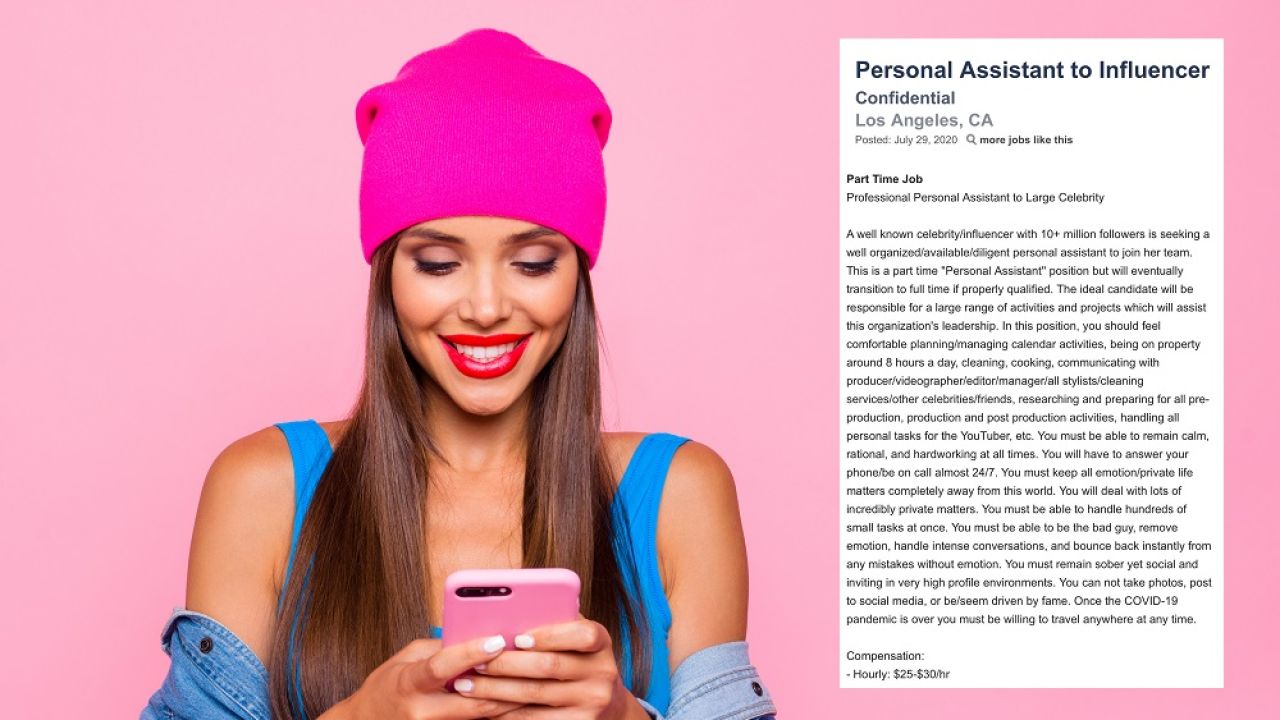We Desperately Wanna Know Which ‘Celebrity/Influencer’ Posted This Deranged Job Ad