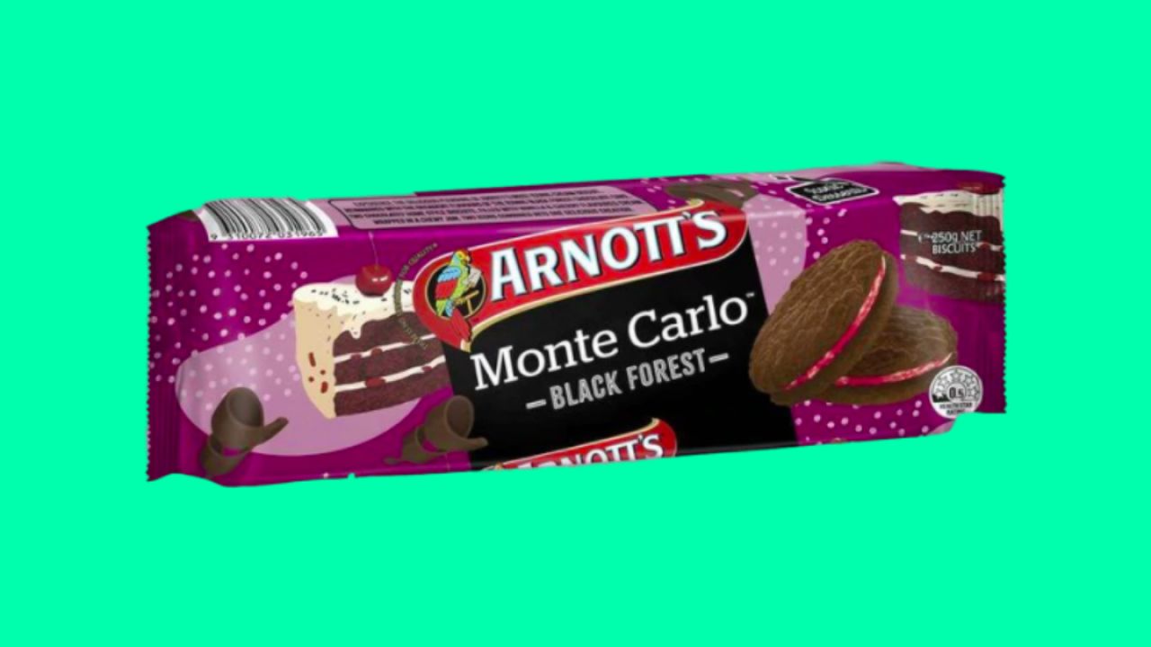 Arnott’s Released A Black Forest Monte Carlo & It’s The Cherry On Top Of The Dessert Range