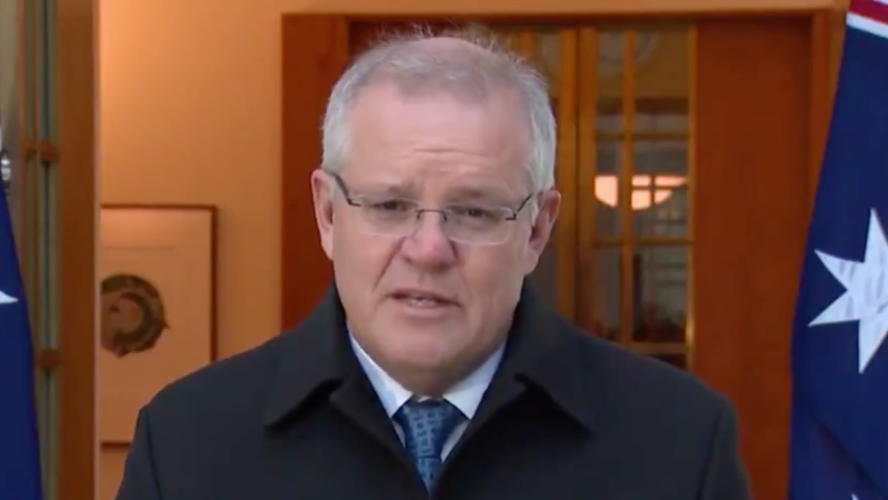 Scott Morrison Told Anti-Maskers To ‘Get Real’ After One Of Them Allegedly Bashed A Cop