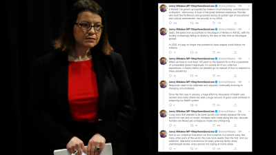 VIC Health Minister Jenny Mikakos Had A Late Night Twitter Rant About Iso & Ancient Greece