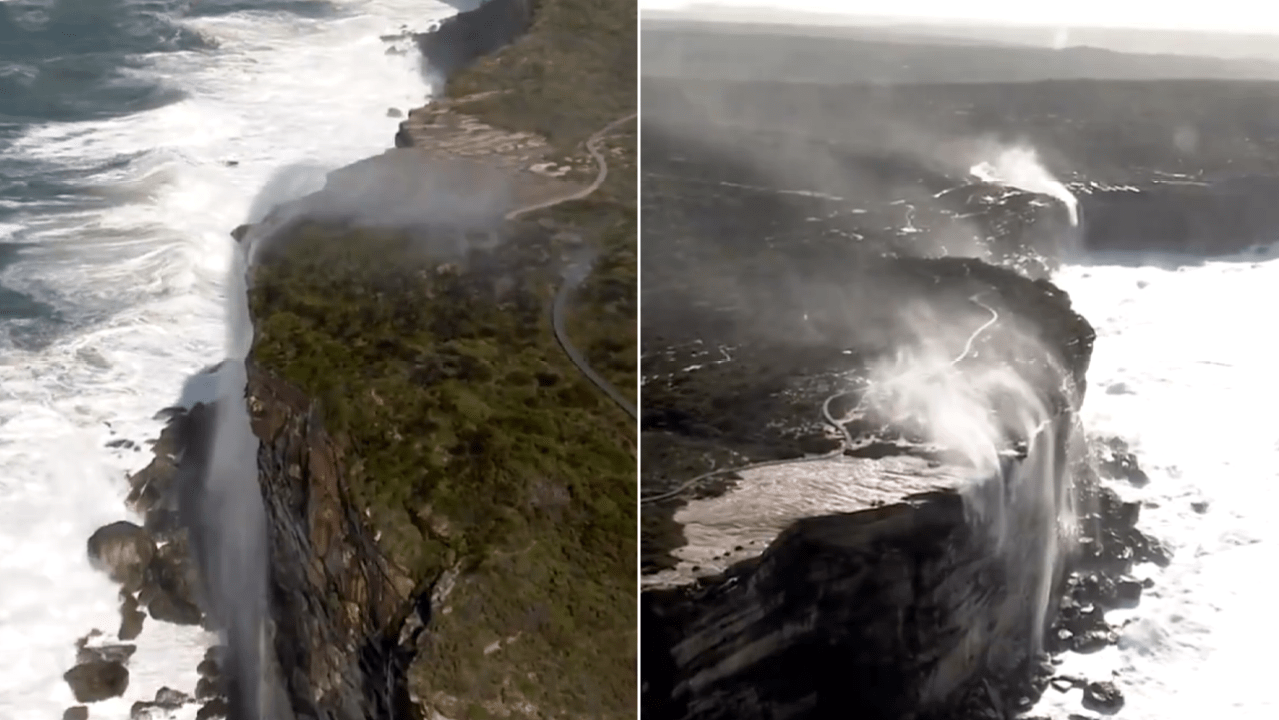 In Extremely 2020 News, A Reverse Waterfall Appears To Have Formed Just South Of Sydney