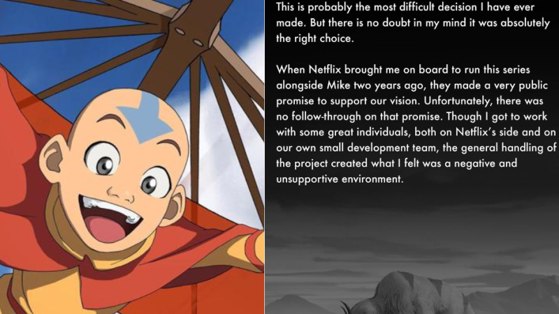 WELP: The OG Creators Of Cult Series Avatar Have Exited Netflix’s Live-Action Remake