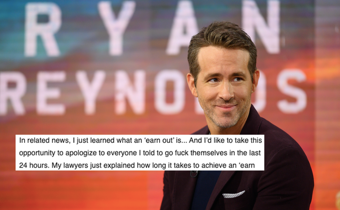 Ryan Reynolds' OOO Email After Selling His Gin For $840M Is Peak Ryan Reynolds Tomfoolery