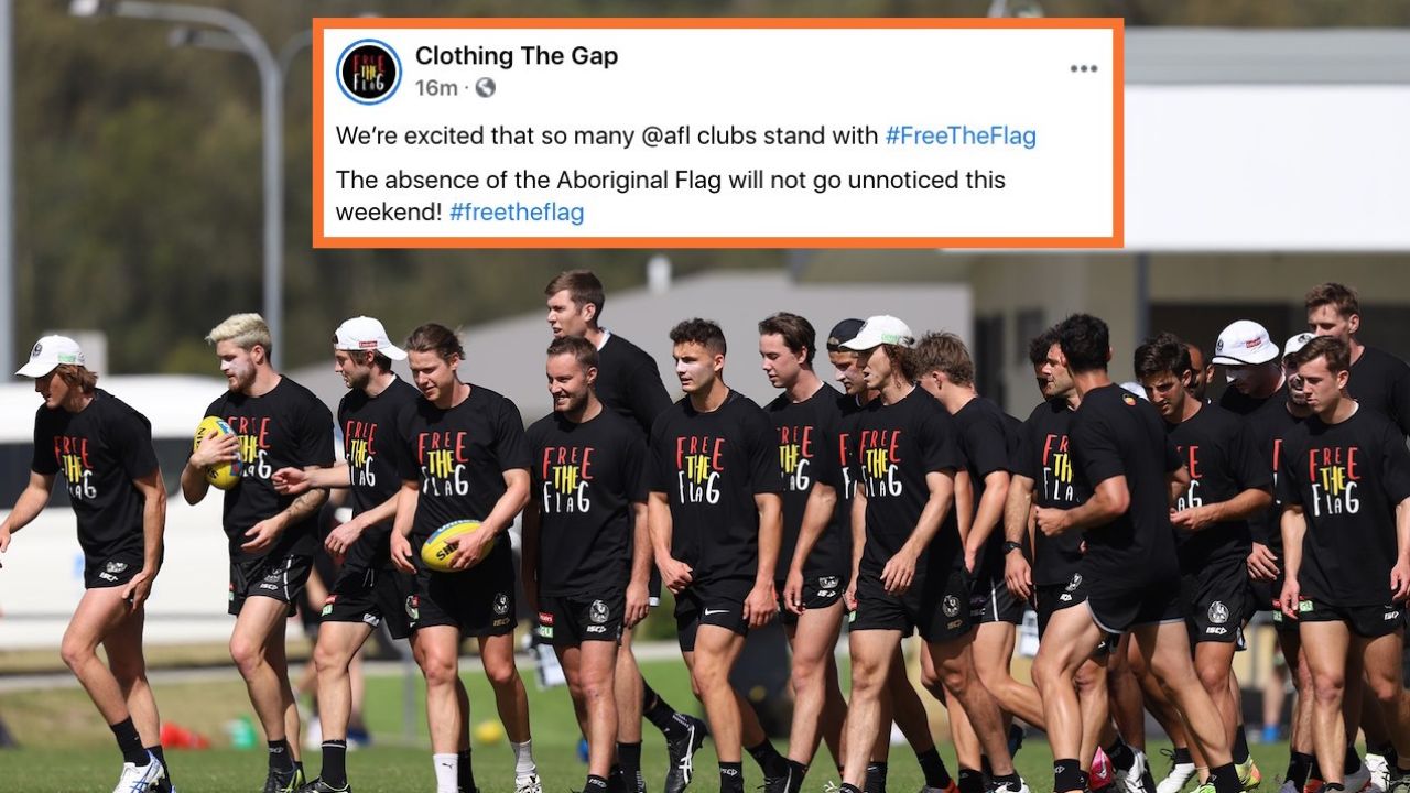 Nearly Every AFL Club Has Joined The ‘Free The Flag’ Campaign Ahead Of The Indigenous Round