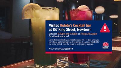 Newtown Bar Kuleto’s Is Now On The COVID Hotspot List After Patron Tests Positive