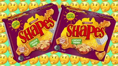 Arnott’s Is Having An Each-Way Bet On The Name Of Its New Chicken [Insert Correct Word] Shapes
