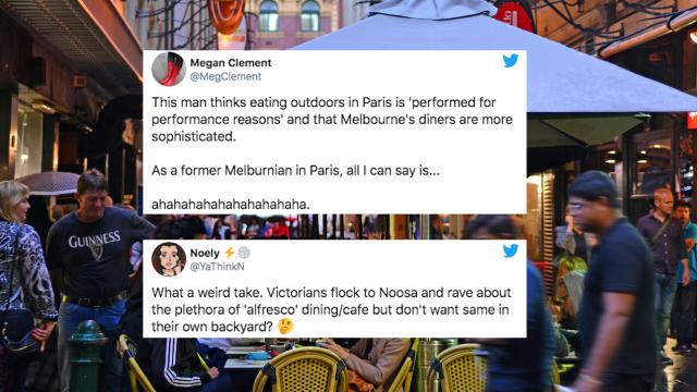 A Restaurant Critic Is Being Roasted For Slamming Melbourne’s Huge Plan For Outdoor Dining