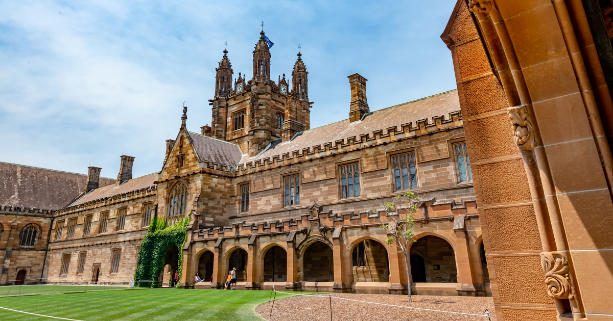 Exterior of the University of Sydney