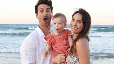 Bachie Babes Matty J & Laura Byrne Are Expecting Another BB And Yep, Kid #1’s Face Says It All