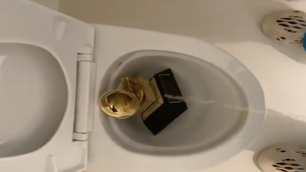 Kanye Breaks The Internet By Sharing Footage Of Himself Taking A Steaming Piss On His Grammy