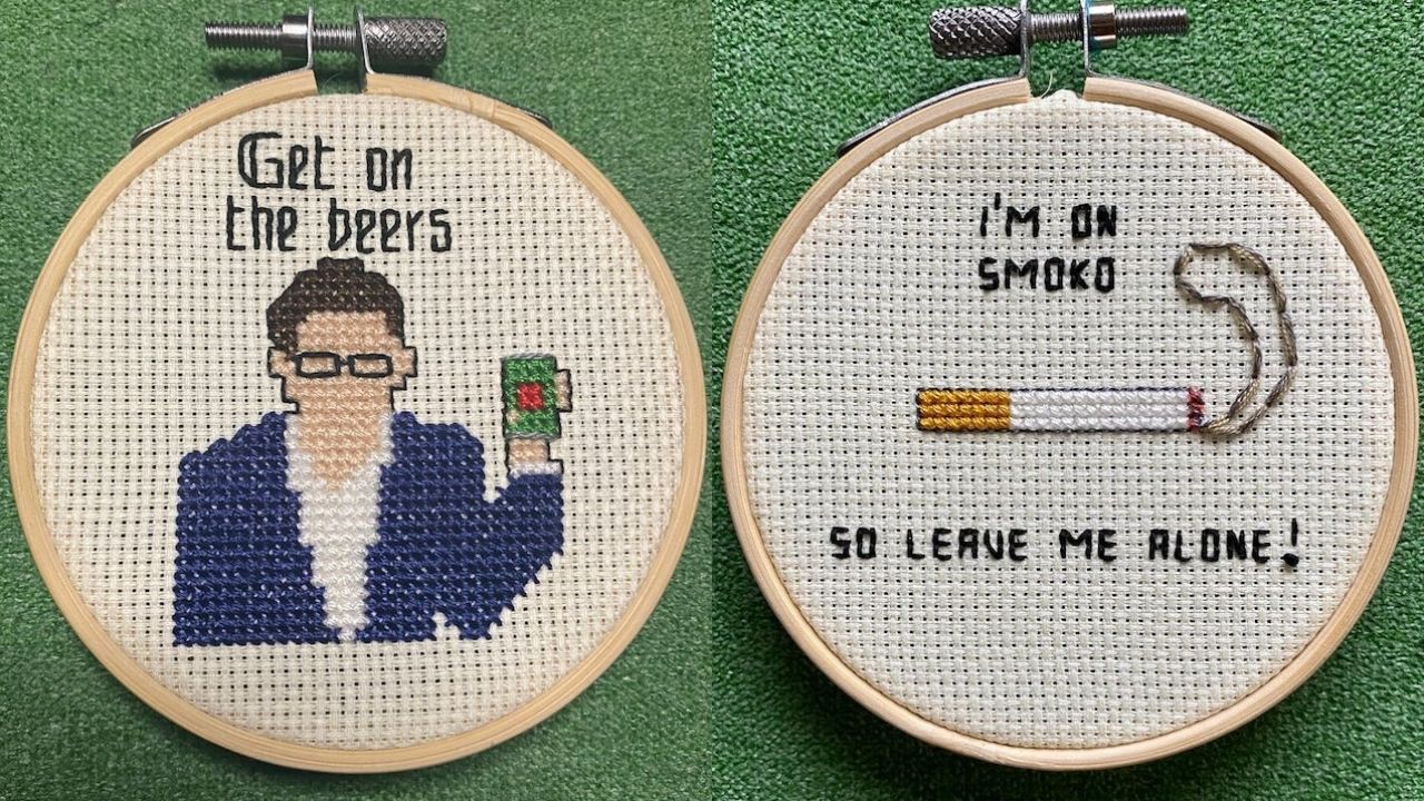 A Melbourne Artist Is Now Selling Aussie Cross Stitch Memes Because We All Need An Iso Hobby
