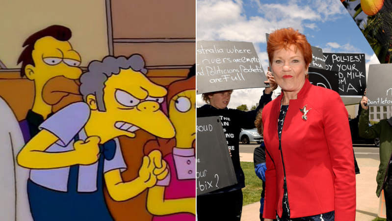 Someone Dubbed Moe Szyslak Over Pauline Hanson And I Can’t Even Tell The Difference, Tbh