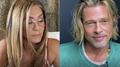 Brad And Jen Did Some HEAVY Flirting On A Zoom Table Read And The Internet’s Not Coping