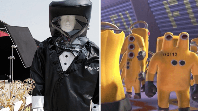 People In COVID-Safe Hazmat Tuxedos Will Be Delivering Emmy Awards To Winners’ Homes This Year