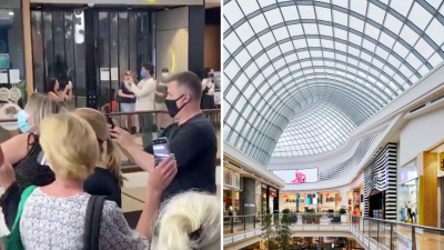 Yikes: Anti-Lockdown Protesters Decided To Sing John Farnham At A Melb Shopping Centre Today