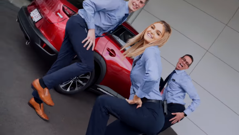 Watch These Salespeople Do The Most Awkward Savage Dance Ever To Sell Cars, Or Something