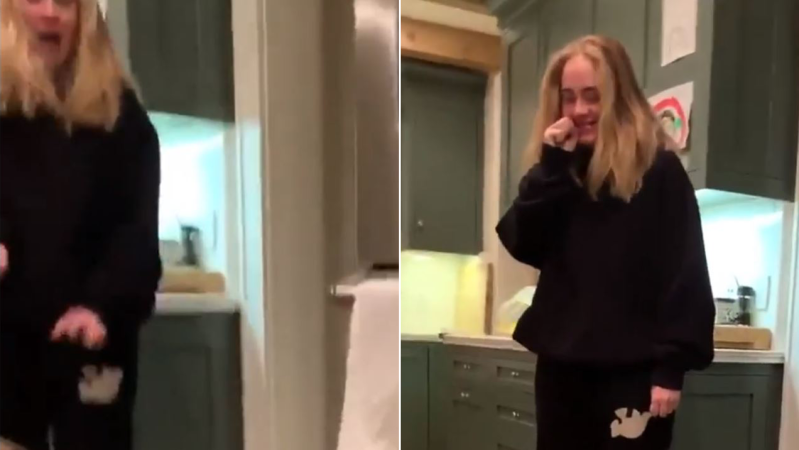 This Clip Of Nicole Richie Jumping Out From A Corner To Scare Adele Belongs In A Museum