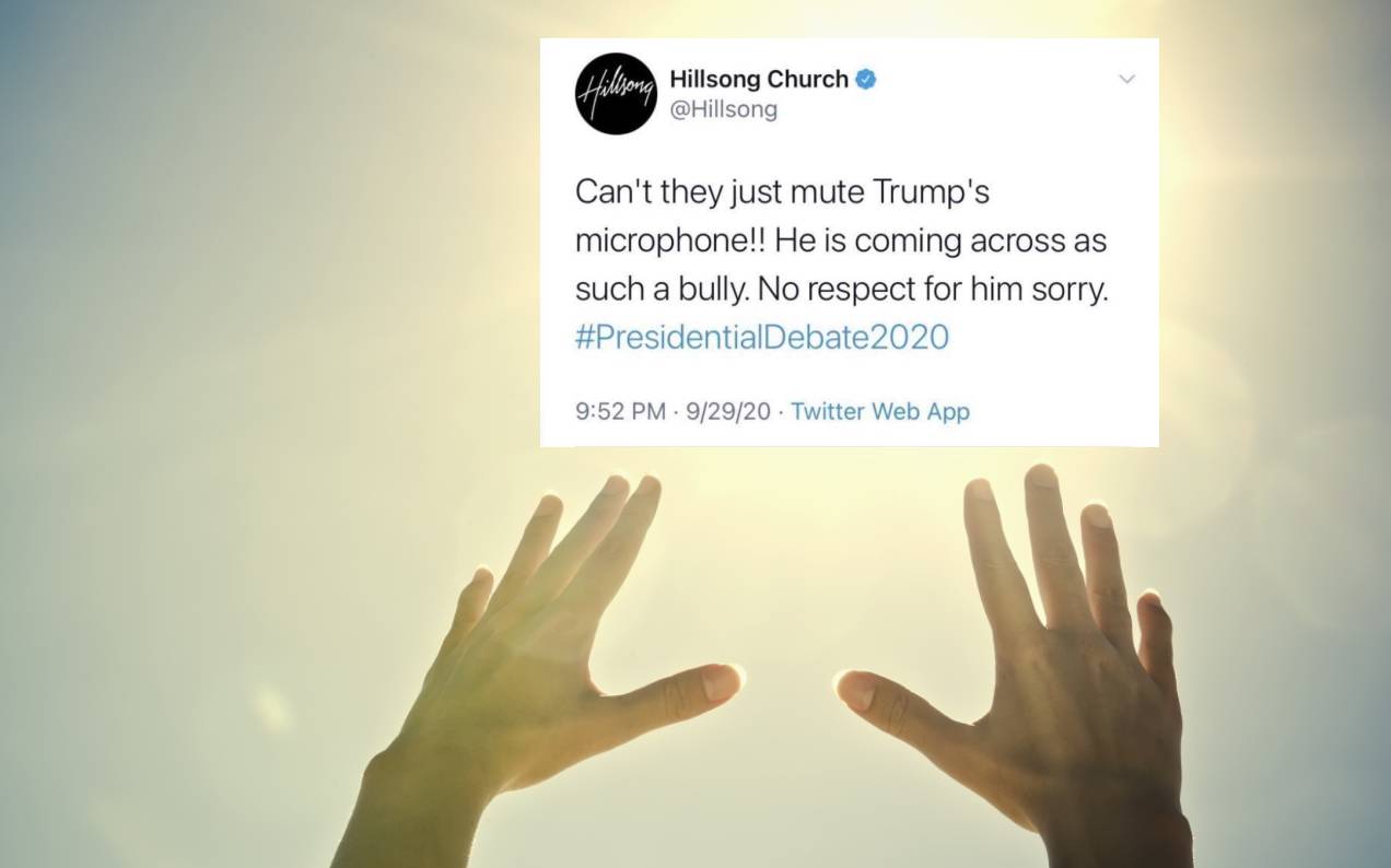 hillsong church trump bully tweet