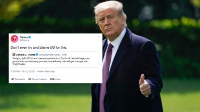 Telstra Just Absolutely Roasted Donald Trump’s COVID Diagnosis Into The Motherfucking Dirt