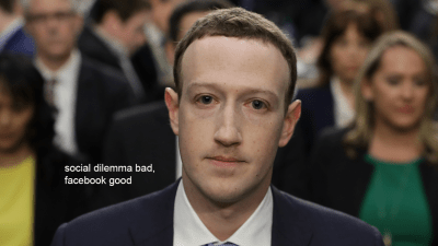 Zucc Is Not Impressed With The Social Dilemma So Facebook Issued Yet Another Robotic Response