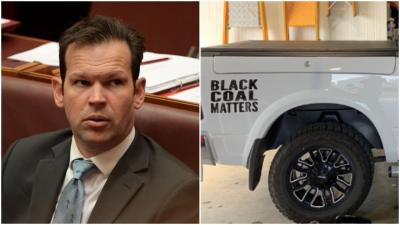 Nats Senator Matt Canavan’s Defence Of His ‘Black Coal Matters’ Sticker Is Somehow Even Worse