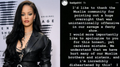 Rihanna Apologises For ‘Honest, Yet Careless Mistake’ Of Using Islamic Verse In Fenty Show