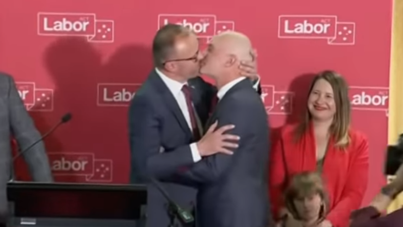 Australia’s Only Openly Gay State/Territory Leader Pashed His Man After Winning The ACT Vote