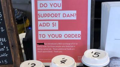 A Melbourne Café Has Copped Bulk Abuse For Trying To Charge Dan Andrews Supporters $1 Extra