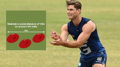 Someone’s Convinced QLD Health That An AFL Ball Is 50cm Long, And I Smell A Stitch-Up