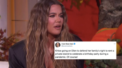Khloé Kardashian Appeared On The Fkn Ellen Show To Do Damage Control For Kim’s Bday Scandal
